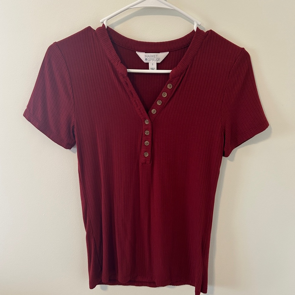 Market & Spruce Henley Top - small